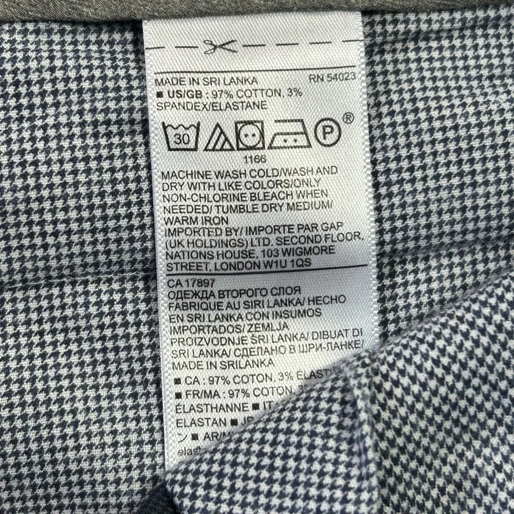 Banana Republic Pants Mens 33x32 Blue Slim Fit Stretch Chino Dress Casual Office